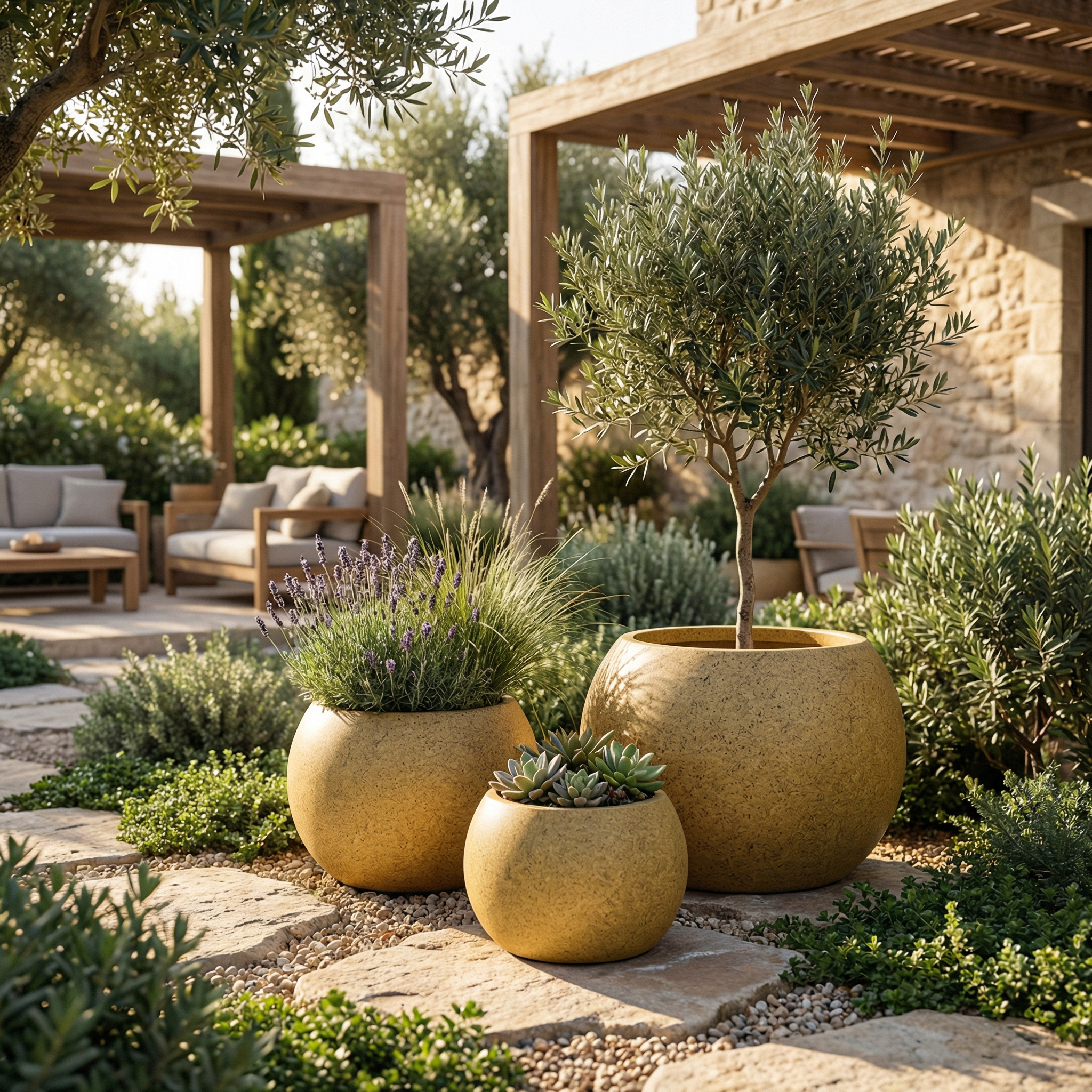 FLAT Hafif Beton Saksı